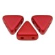 Cuentas de vidrio Kheops® par Puca® - Red metallic mat 03000/01890